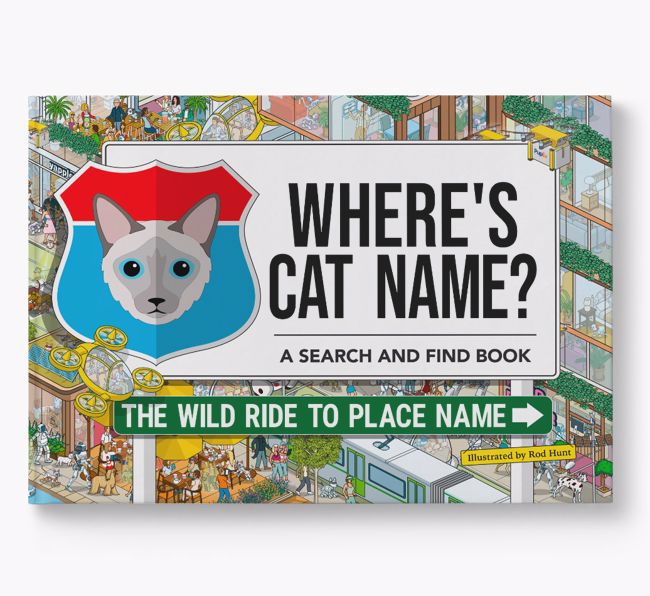 Personalised Cat Book - Where's Your Cat - Wild Ride